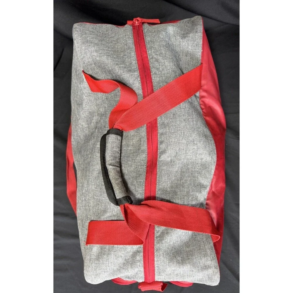 NIKE Air Jordan Jumpman Red / Grey Travel Duffle Bag Sports Athletic Gym Retro